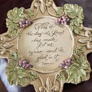 BEAUTIFUL. PLASTER WALL PLAQUE